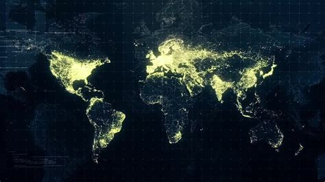 Pack of World Maps At Night - Stock Motion Graphics | Motion Array