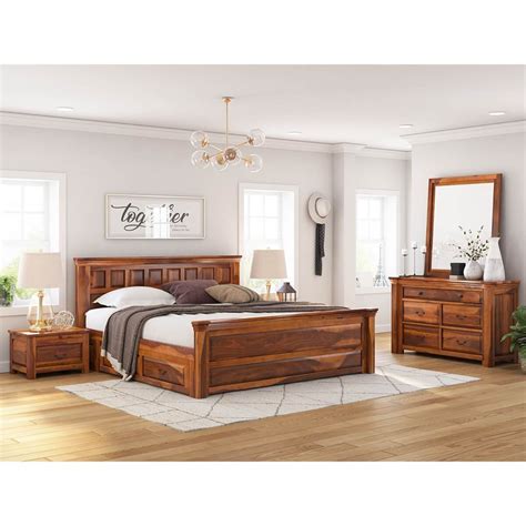 Rustic Wood Bedroom Sets / Antique White Wood Bedroom Furniture Pottery ...