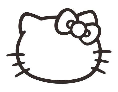 Hello Kitty Bow Outline | Coisas da hello kitty, Hello kitty desenho ...