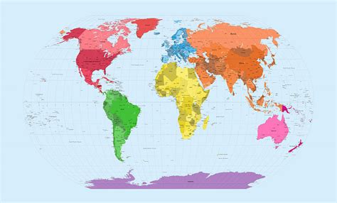 Map Of World Continents