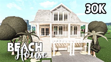 Beach House 30k Speedbuild Bloxburg - YouTube