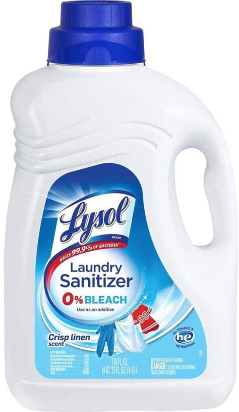 Lysol Laundry Sanitizer 0% Bleach, Crisp Linen Scent , 150 oz — Goisco.com