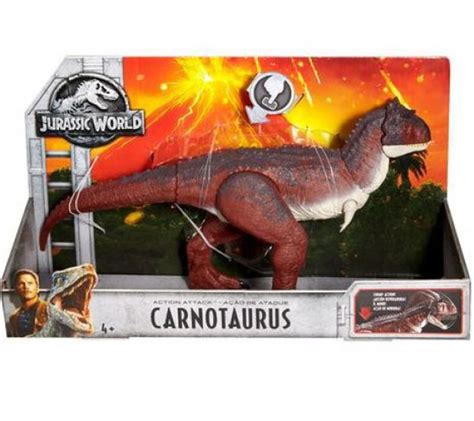 Jurassic World Fallen Kingdom Action Attack Carnotaurus Action Figure ...