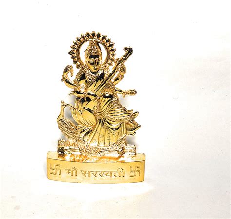 Buy Amishi Blissful Decors Handicraft Small maa Saraswati Vidya Devi ...