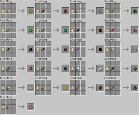 Minecraft Ideas - Spawn Egg recipies by RedPanda7 on DeviantArt