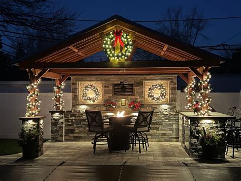 Wood & Stone Pavilion Brings “Up North” Beauty To A Suburban Backyard ...