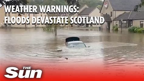 Scotland hit by severe flooding as 'danger to life' weather warning ...