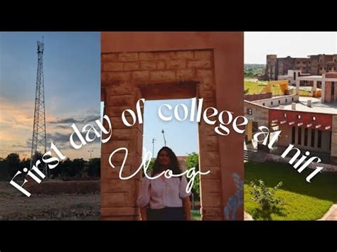 First day of college at nift jodhpur - YouTube