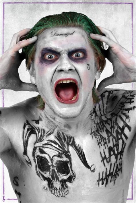 Joker Tattoo Damaged - Wiki Tattoo