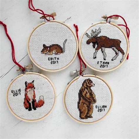 A Lively Hope: DIY Cross Stitch Christmas Ornaments