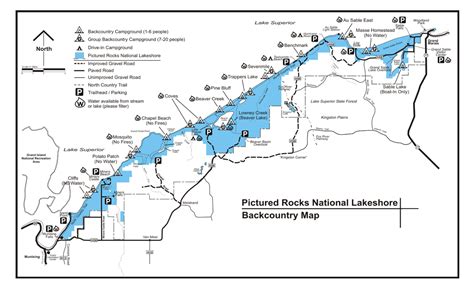 Pictured Rocks National Lakeshore Map – Map Of The World