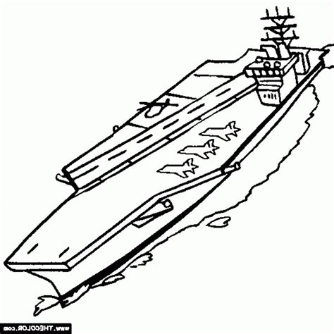 Aircraft Carrier Coloring Page at GetColorings.com | Free printable ...