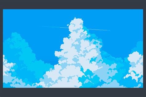 Free Sky with Clouds Background Pixel Art Set - CraftPix.net