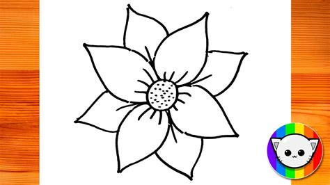 How To Draw A Easy Flower