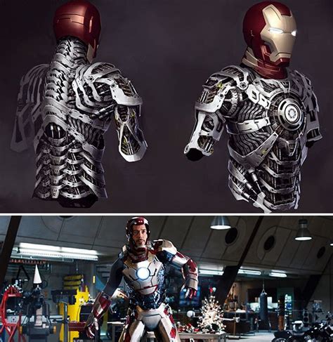 'Iron Man 3' VFX artists on the Mark 42 suit design | Iron man suit ...