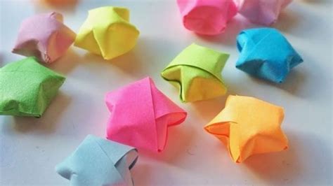 How To Make Little Paper Stars || Origami Stars - YouTube