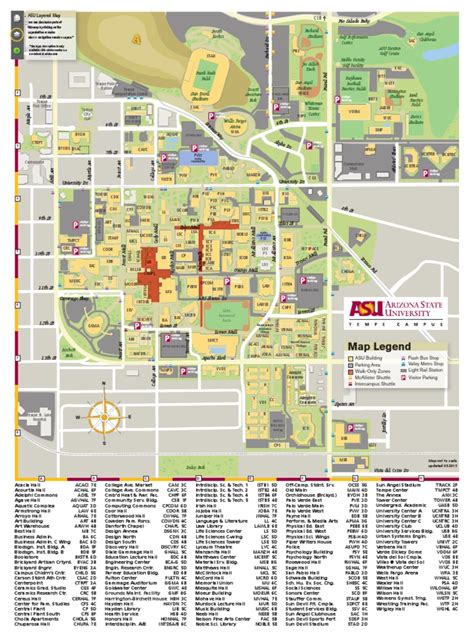 Asu Map Tempe Current | Sports | University | Free 30-day Trial | Scribd