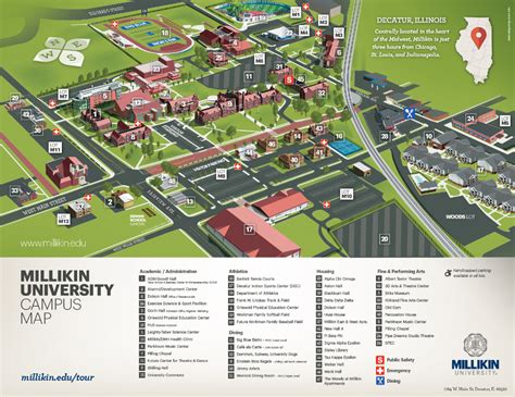 Campus Map of Millikin University