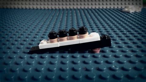 LEGO Titanic Model Sinking