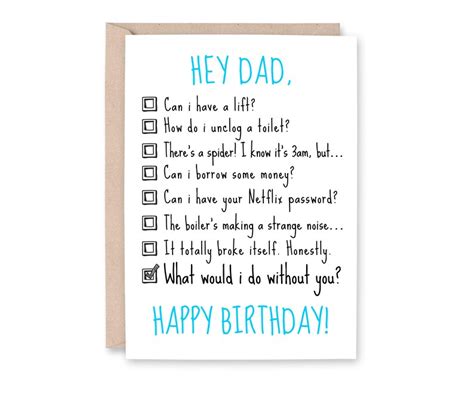 Dad Birthday Card Funny Dad Card Daddy Card Dad Joke - Etsy Australia