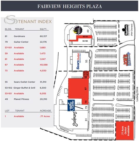 Fairview Heights Plaza - store list, hours, (location: Fairview Heights ...