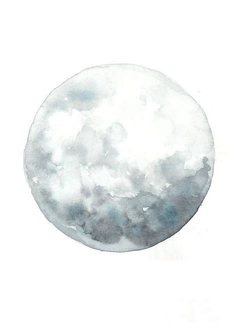 Moon watercolor art print painting art print – Artofit