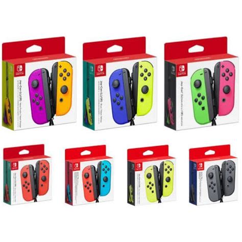 Jual Nintendo Switch Joy Con JoyCon Controllers Neon Red Blue Pink ...