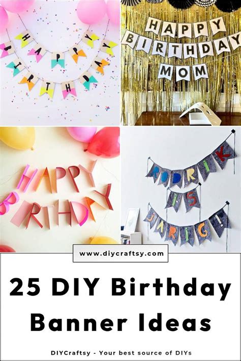 25 Fun DIY Birthday Banner Ideas to Make