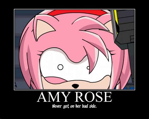 Amy Rose Motivational Poster by Part-TimeArtist on DeviantArt