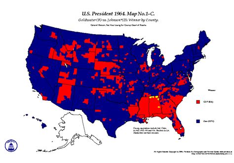 POLIDATA &REG ELECTION MAPS-PRESIDENT 1964