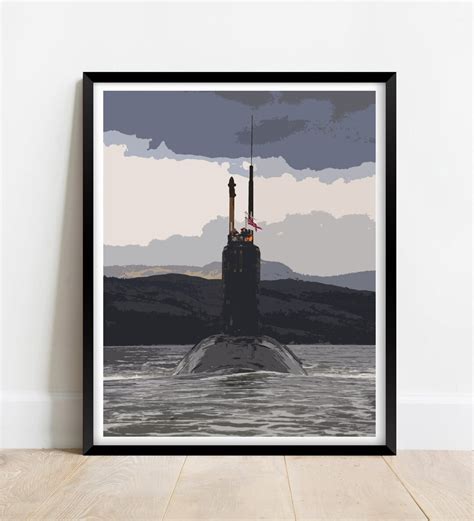 HMS Triumph Royal Navy Trafalgar-class Submarine Digital Artwork Armed ...