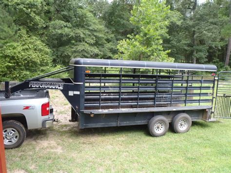 16' gooseneck stock trailer | Stock trailer, Cattle trailers, Trailer