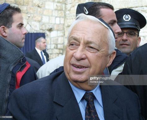 Israeli Prime Minister-elect Ariel Sharon visits the Western Wall ...