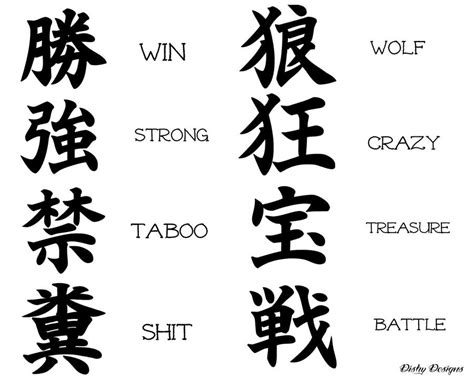 100 Beautiful Chinese Japanese Kanji Tattoo Symbols & Designs