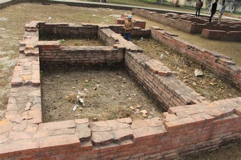 Ruins of Patliputra , Khumrar , Patna . Bihar