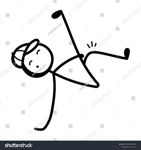 Stick Figure Open Arms Hand Drawn Stock Vector (Royalty Free ...