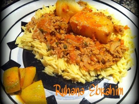 Mince Curry & Rice recipe by Ruhana Ebrahim