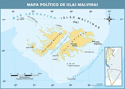 Map of the Falkland Islands | Gifex