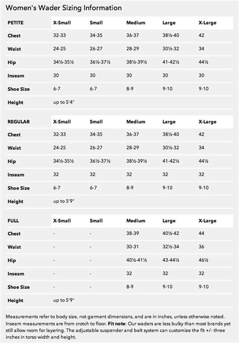 magellan waders size chart off 75% - medpharmres.com