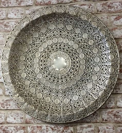 Silver Metal Plates Wall Decor