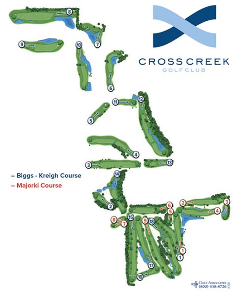 Map of Courses - Cross Creek Golf Club