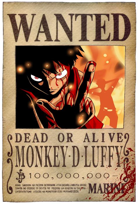 Luffy's Bounty Poster by JaredofArt on DeviantArt