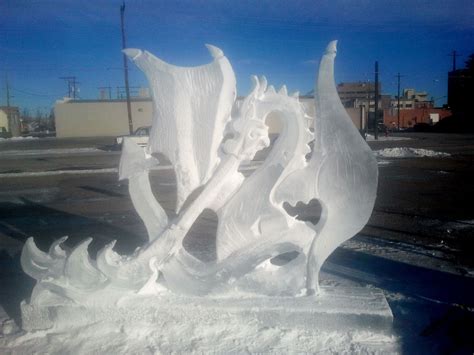 ice sculptures | Fire Breathing Dragon Ice Sculpture | Cool Hand Ice ...