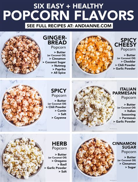 6 Popcorn Seasoning Recipes To Make At Home - Andi Anne