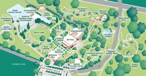 Atlanta Botanical Garden Map - Tourist Map Of English