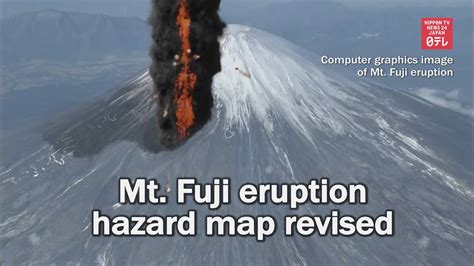 Mt. Fuji eruption hazard map revised - YouTube