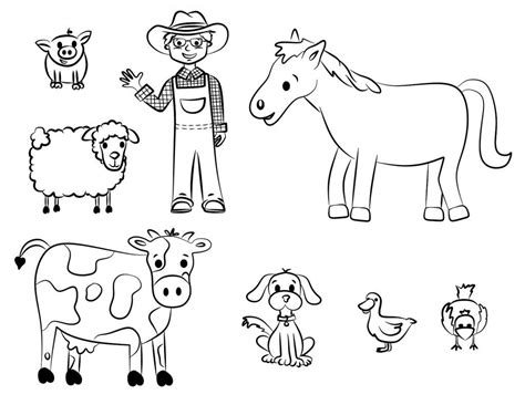 40+ Printable Farm Animal Coloring Pages For Preschoolers | Free Wallpaper