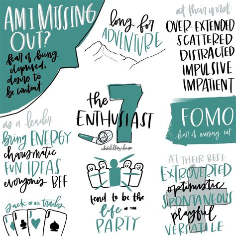 Enneagram 7 infographic by celestehillarydesign | Enneagram, Enneagram ...