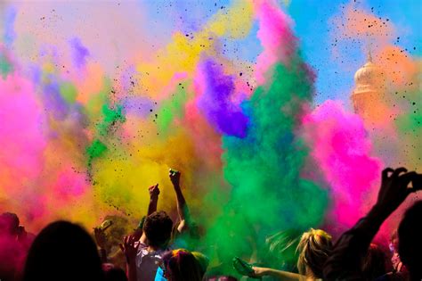 Wallpaper Holi Festival Of Colours, Indian holiday, spring, life, new ...