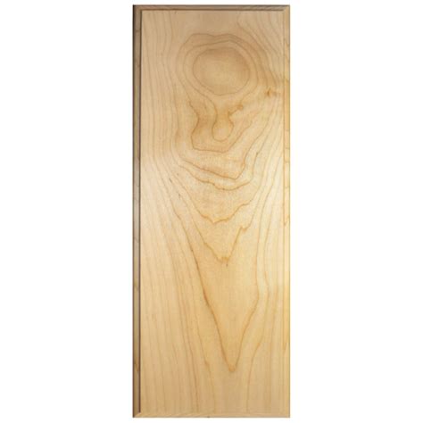 Unfinished Cabinet Door Solid Slab with shaped edges Maple